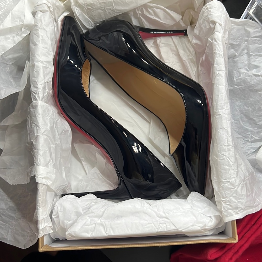 Christian Louboutin shoes, size 5.5 or 35.5, black, Pigalle Follies